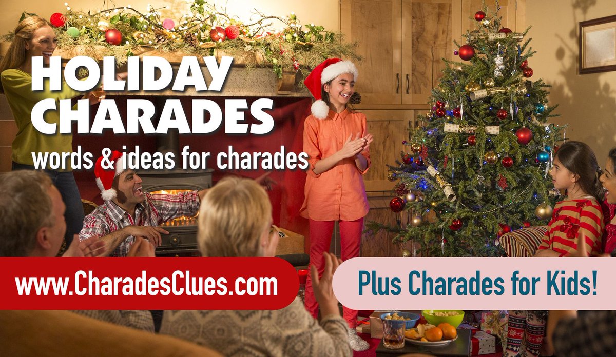 Christmas and Holiday Charades Words and Ideas!
Everything you could possibly want for Charades in one place. No apps needed!
#christmasgames #holidaygames #charades
charadesclues.com