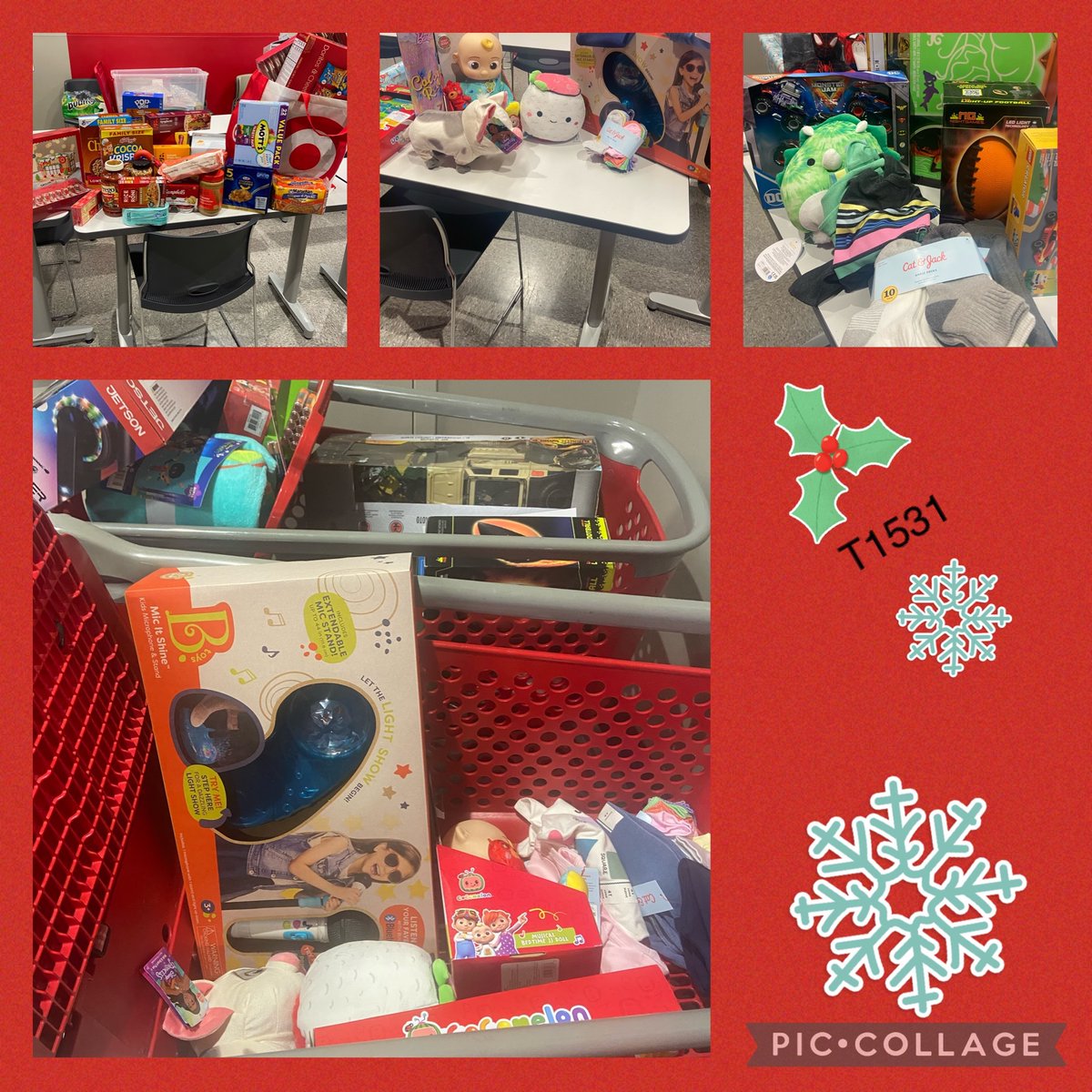 Target Waco helping families in need. Groceries and gifts for the kids. #TheGreatGifttogether #R300 #T1531