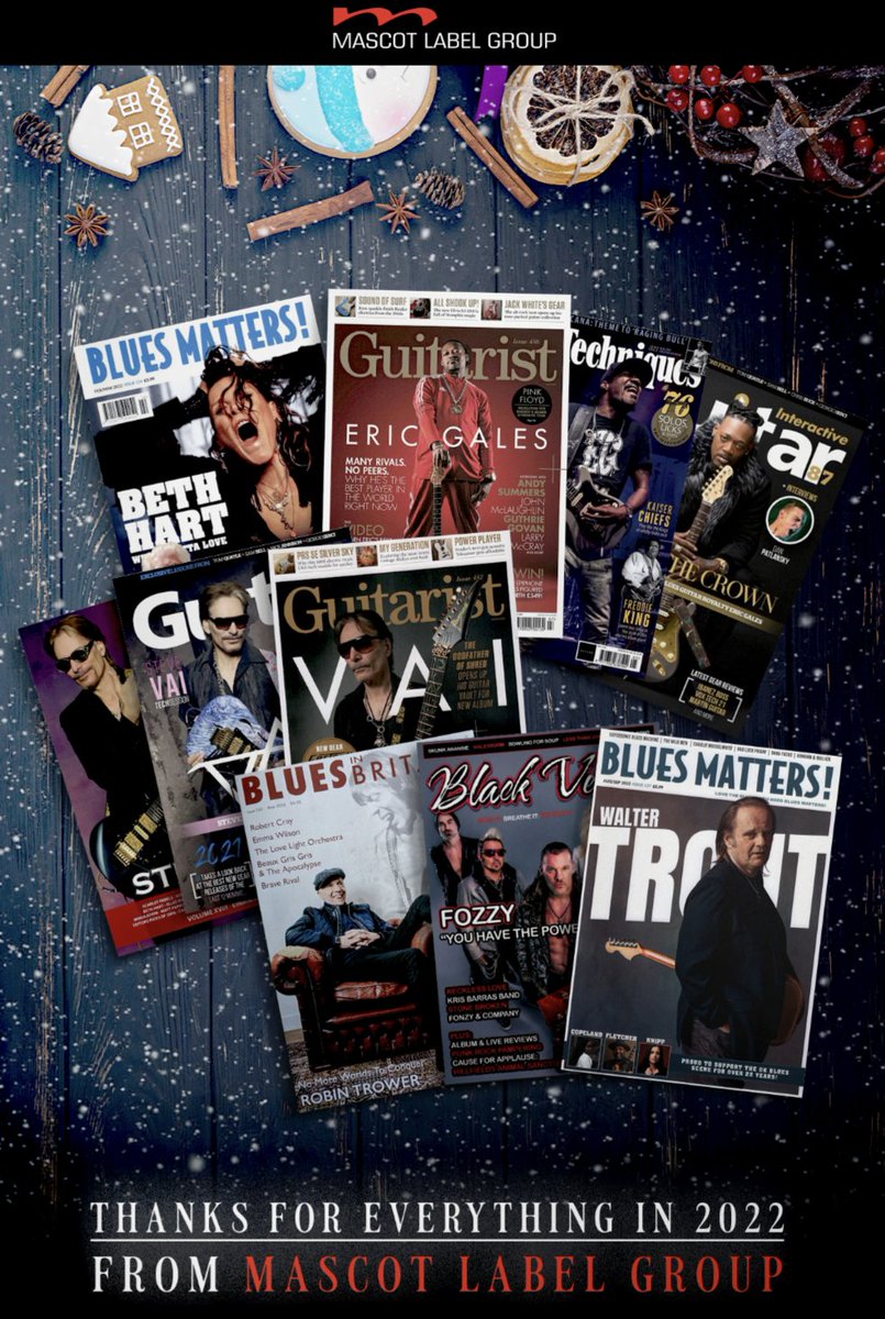 We've had some amazing releases this year over at @MLG_Rocks. We'd like to thank all of the incredible magazines that we've worked with. There are so many talented hardworking people across them all. Pick up a mag next time you see one. You might discover your new favourite band.