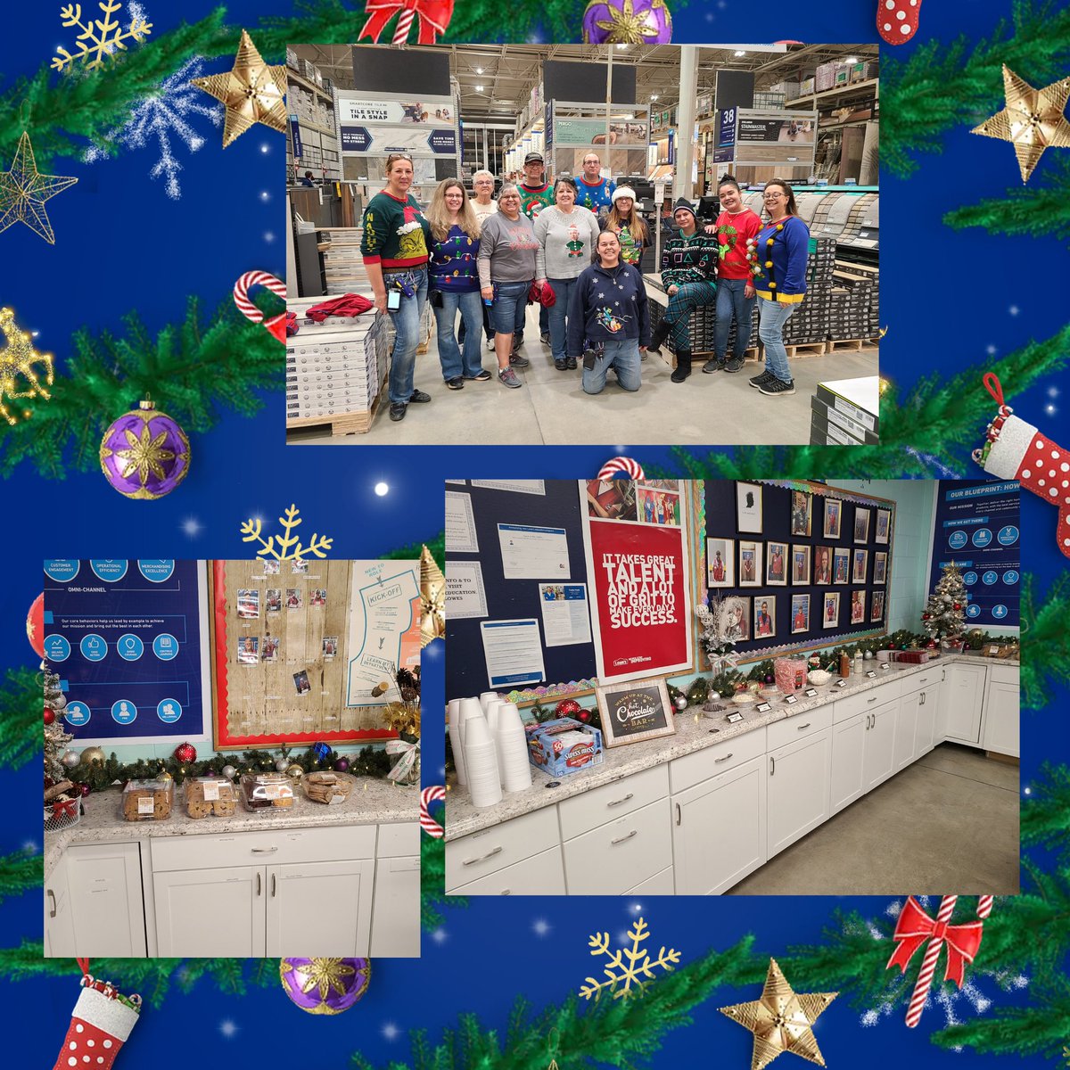 I don’t know what you do on Fun day Friday… but here at 1127, we do Ugly Sweaters and a Hot Cocoa Bar! #Lowes1127 <a href="/BarbTaylor06/">Barb</a> <a href="/JHoffmann2207/">Joe Hoffmann</a> <a href="/DamonBennettR7/">DBennett</a>