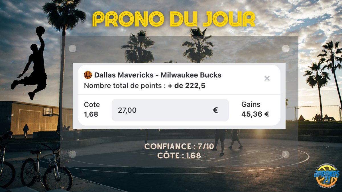 JPronos23's tweet photo. PRONO DU JOUR 👍🏼🔥 # 1

RT + ❤️ POUR RECEVOIR LE 2EME ! https://t.co/9mQ4mwk6IR