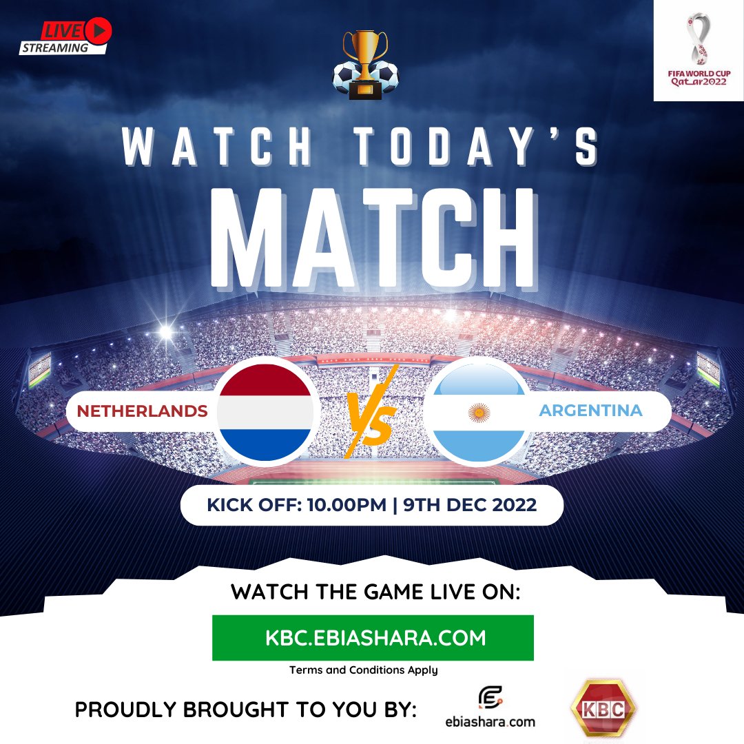 Watch the #FIFAWorldCup2022 Live today via KBC’s online streaming app which was built by eBiashara Africa Ltd. To access the app,follow these steps: 1. Click and follow this link: KBC.eBiashara.com 2. Sign Up 3. Pay 50 KES 4. Watch the Live stream #WorldCup2022 #FIFA