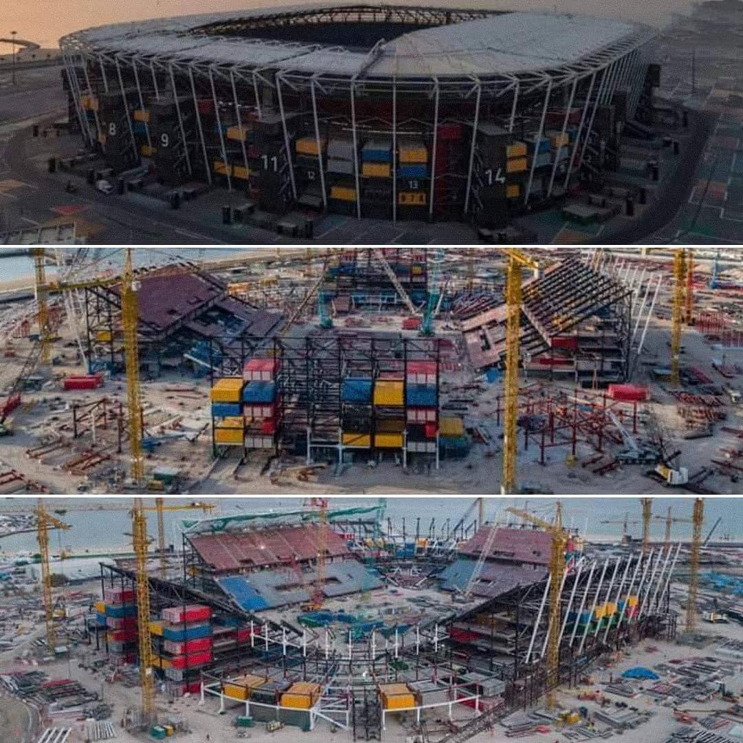 Football Factly on Twitter: "The 974 Stadium in Doha is almost completely  dismantled afterhosting the match between Brazil and South Korea on Monday.  💔🏟 https://t.co/qHr3cVEGqK" / Twitter