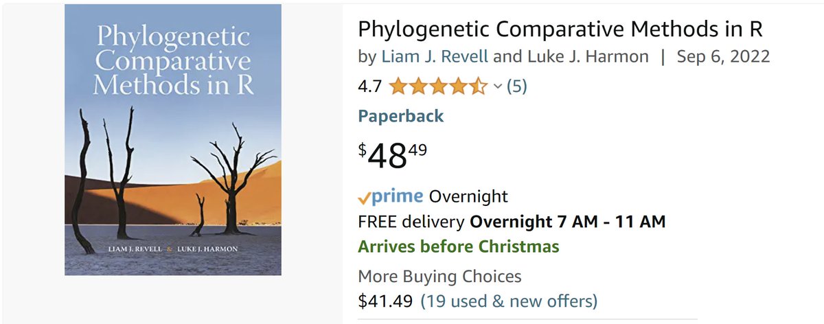 phytools_liam's tweet photo. If you bought my #PhylogeneticComparativeMethods in R book with @lukejharmon from Amazon &amp; liked it -- please give us a rating! https://t.co/oreLSpltP0 https://t.co/seDOHxBGoj