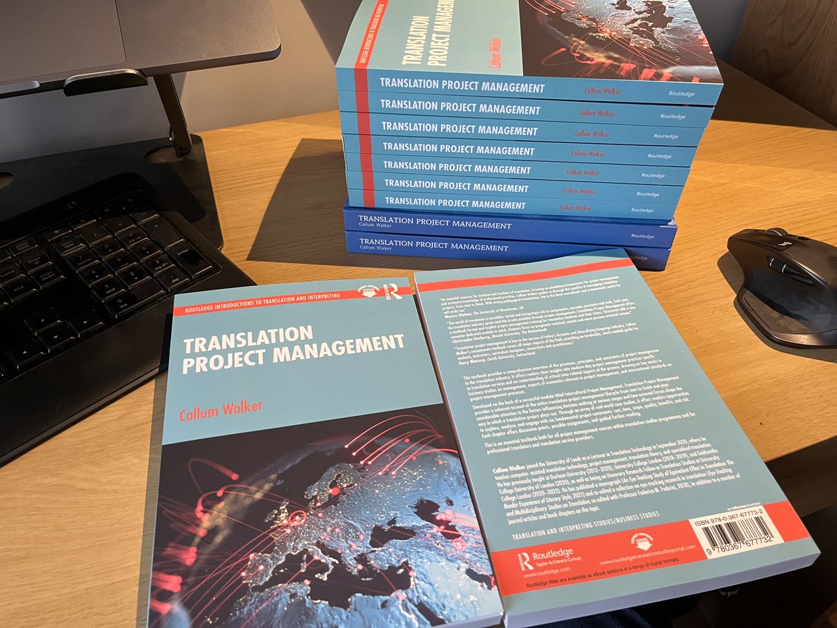 Callum Walker (@callummwalker) on Twitter photo Delighted to receive the author copies of my textbook Translation Project Management. A lovely early Christmas present!
Many thanks to series editor <a href="/SergeyTyulenev/">Sergey Tyulenev</a>, the <a href="/RoutledgeLing/">RoutledgeLinguistics</a> team, and many more. Great to finally see it in print! (🔗 bit.ly/3VIJvJu) Delighted to receive the author copies of my textbook Translation Project Management. A lovely early Christmas present!
Many thanks to series editor <a href="/SergeyTyulenev/">Sergey Tyulenev</a>, the <a href="/RoutledgeLing/">RoutledgeLinguistics</a> team, and many more. Great to finally see it in print! (🔗 bit.ly/3VIJvJu)