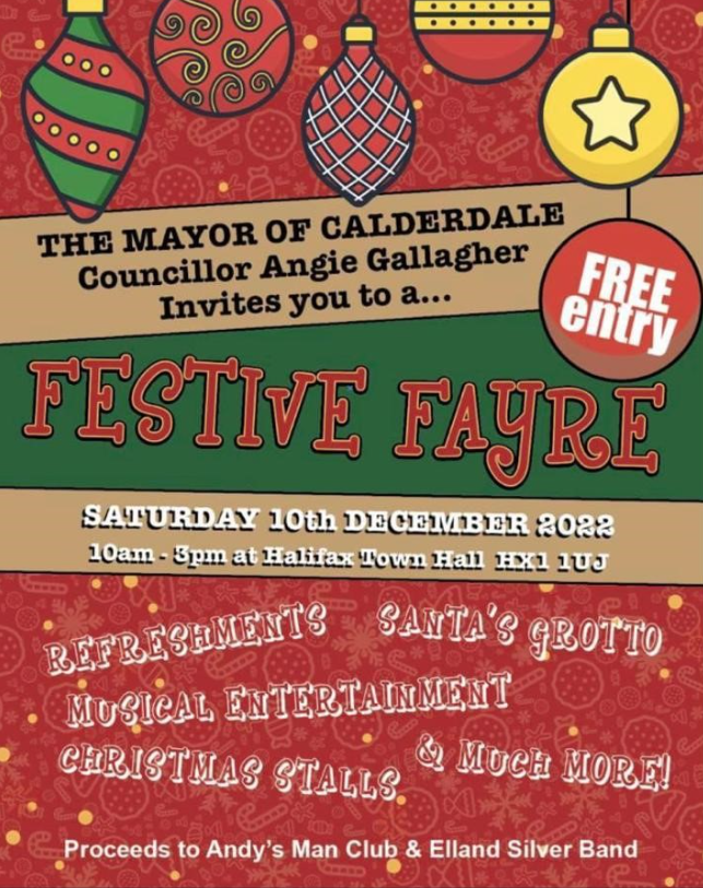 Festive Fayre at Halifax Town Hall THIS Saturday 10th December - join the festive fun!! #christmas discoverhalifax.co.uk/events/festive…