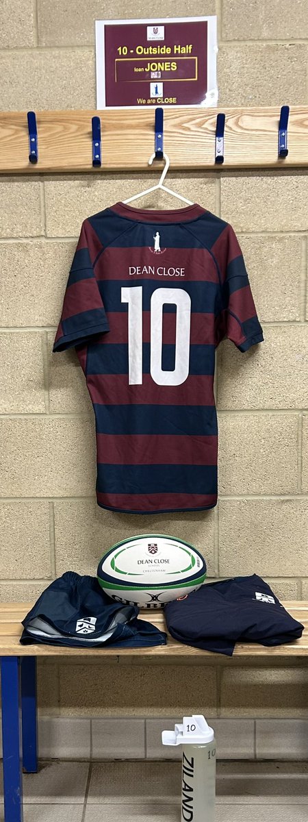 Home Changing Room ready for the last ever regular season game for some of the <a href="/DeanCloseSchool/">Dean Close School</a> boys tomorrow. Always a pleasure boys Go well and go hard #AlwaysALittleFurther #CLOSE