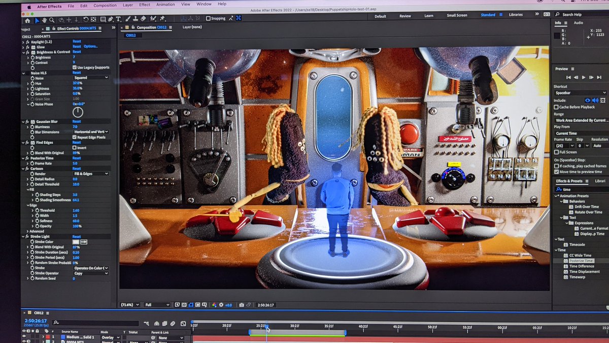 Fun with #puppets, #actors and #cgi