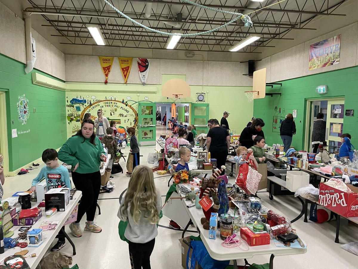 Students very excited to be shopping at school today.  Thank you to the wonderful community support of thousands of donated items!