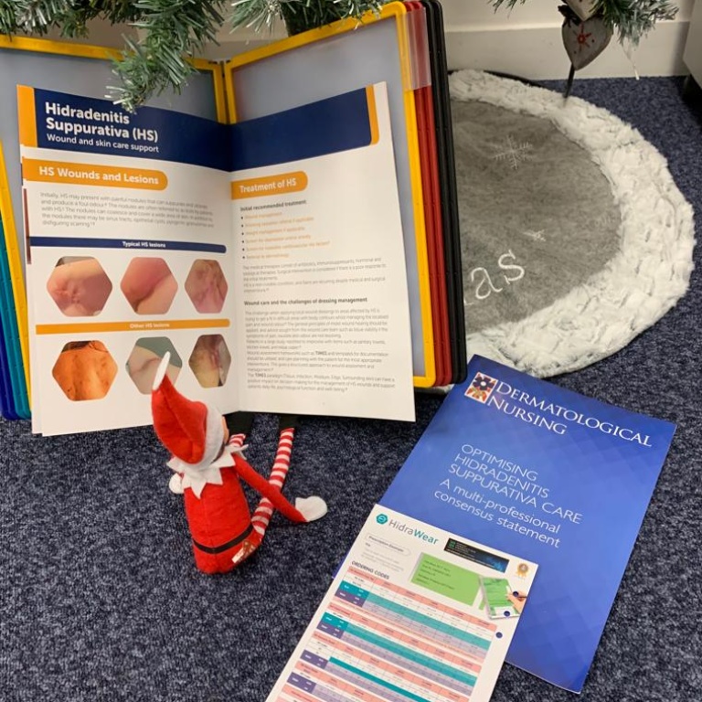 This is our kind of Elf on the shelf.  Spotted in the HQ of our UK partner Daylong, this studious Elf was clearly keen to learn more about hidradenitis suppurativa.

#hidradenitissuppurativa #HS #BeAGP #MedTwitter #DermTwitter #Elfontheshelf @DaylongUK 

@Daylong  #HSAwareness