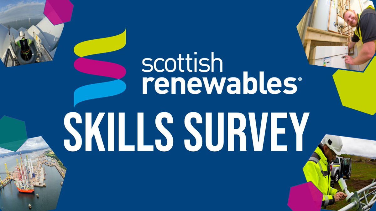 ScotRenew's tweet photo. Help us develop a picture of how the #renewables industry is committed to filling our skills gaps and developing the green workforce of the future by completing this short survey: https://t.co/NQUsV73NbN https://t.co/sOFEXONEU9