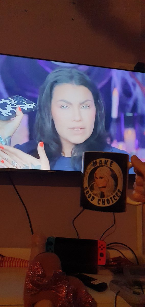 taradorff's tweet photo. @BaileySarian  drinking my coffee and enjoying my favourite  😍  #baileysarian #murdermysterymakeup #coffee https://t.co/hqESHvYm7q