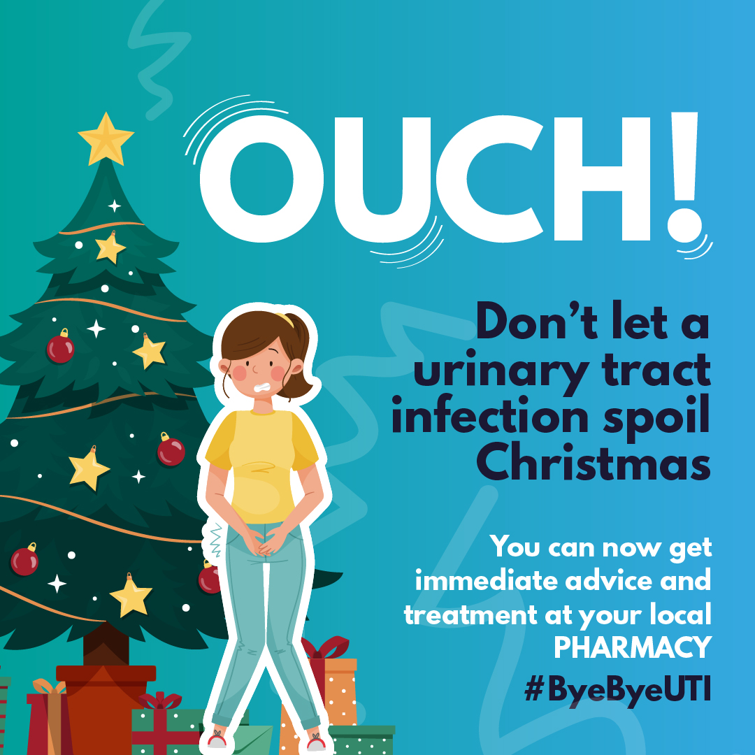 😵 OUCH! 😵

Don't let a urinary tract infection spoil Christmas❗️🎄

Community pharmacies in North East &amp; North Cumbria can now provide advice and treatment for UTIs with no appointment.

Say #ByeByeUTI 🖐

Available at participating pharmacies only➡️psne.co.uk