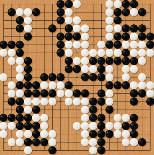 roburs's tweet photo. French player in black stones defeated me by 27.5 points. We both made mistakes, but it was a good game. 
#go #gogame #gopanda #pandanet #weiqi #baduk #japan #vermontej #vermont https://t.co/Tr2O9GlSac