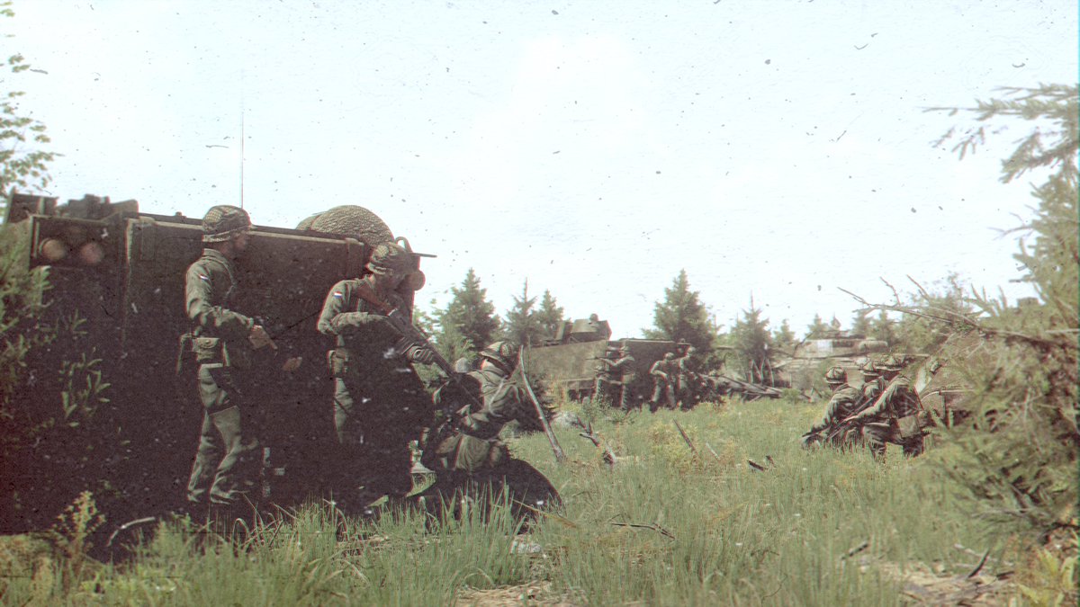 Victorfvt1's tweet photo. « Netherlands trip »
Dutch conscripts,from the Royal Netherlands Army, during mechanized maneuvers - Netherlands 🇳🇱, 1978
#Arma3 #GlobalMobilization #ColdWar https://t.co/8DKQmmBg52