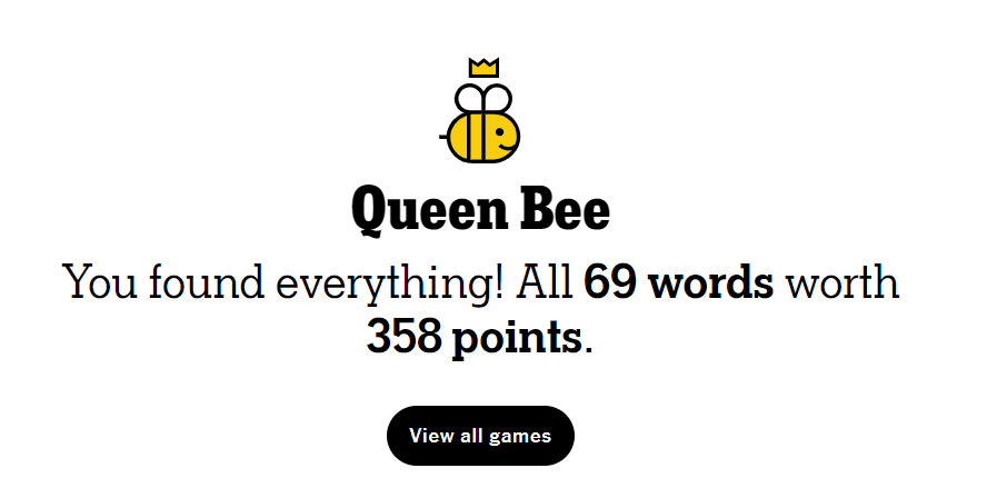 A long winding road to get to QB. Some new words; a few previously accepted words were not. Happy to get through this.