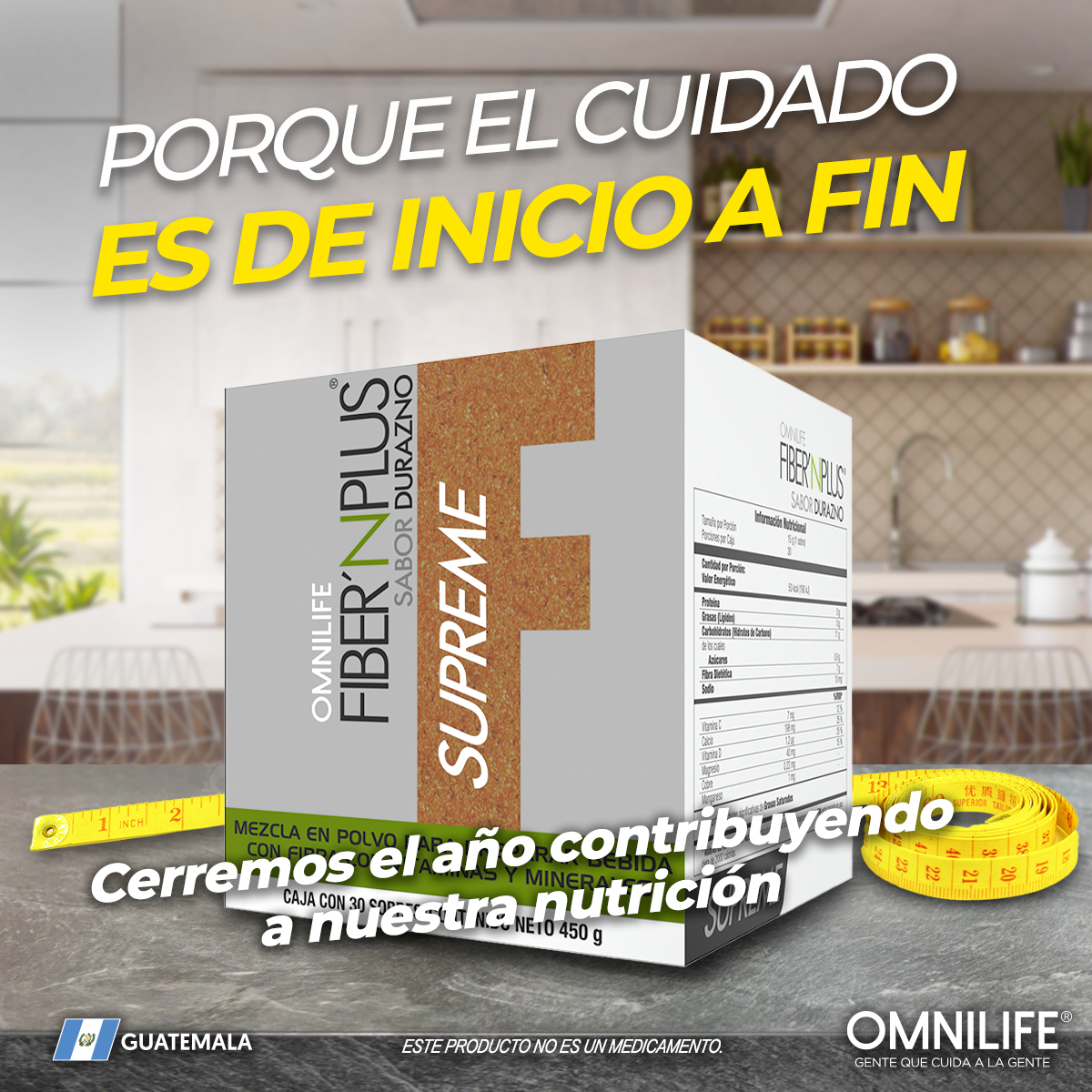 Inicia desde hoy contribuyendo a tu nutrición con el Fiber'NPlus Supreme sabor durazno. 

Encuentra este producto con un Distribuidor Independiente de Guatemala. Conoce la disponibilidad y presentación en tu país.

#OMNILIFE
