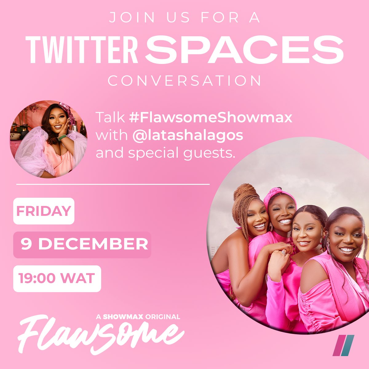 I really love what I do and the fact that I can enjoy talking about shows I’m loving like #FlawsomeShowmax with some of the stars? Listen! @sheggzolu @BaajAdebule MAY be joining us. There could be surprise guests 🤐. Cc: @ShowmaxNG are you ready?