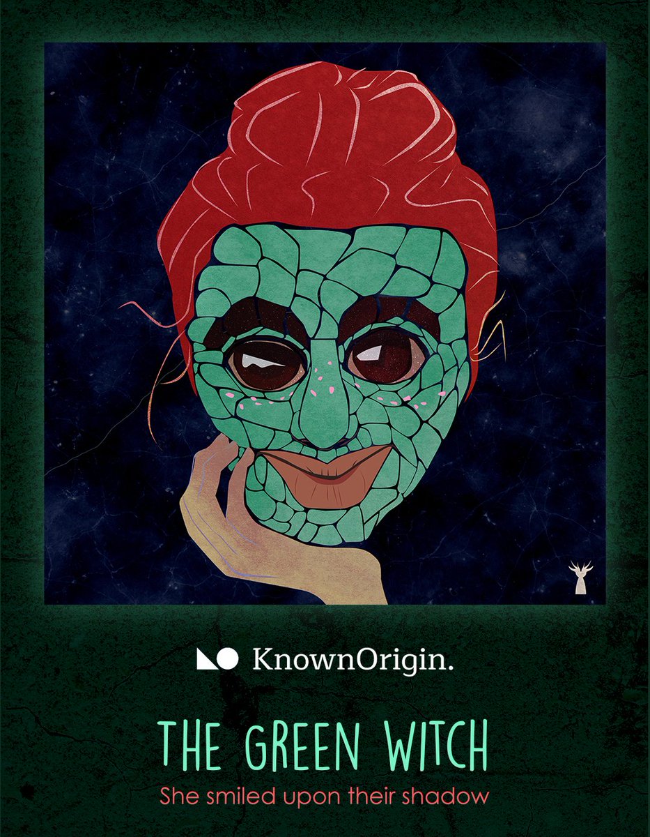 Here's my genesis drop!
On <a href="/KnownOrigin_io/">KnownOrigin.io</a> 

The Green Witch

#NFTCommunity #digitalpainting #nftcollector 

🔗⬇️⬇️⬇️