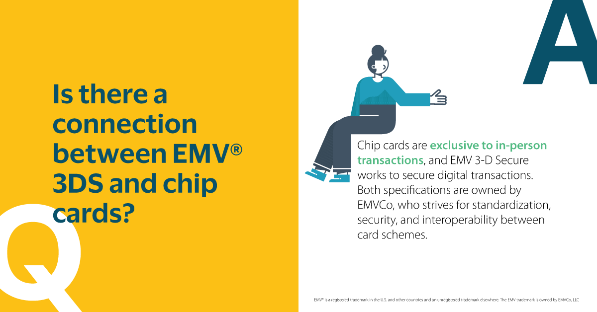 Are you wondering if there is a connection between EMV® 3DS and chip cards? We've got the answer for you with our latest Cardinal #FAQFriday!

#EMV3DS #Payments #3DSecure