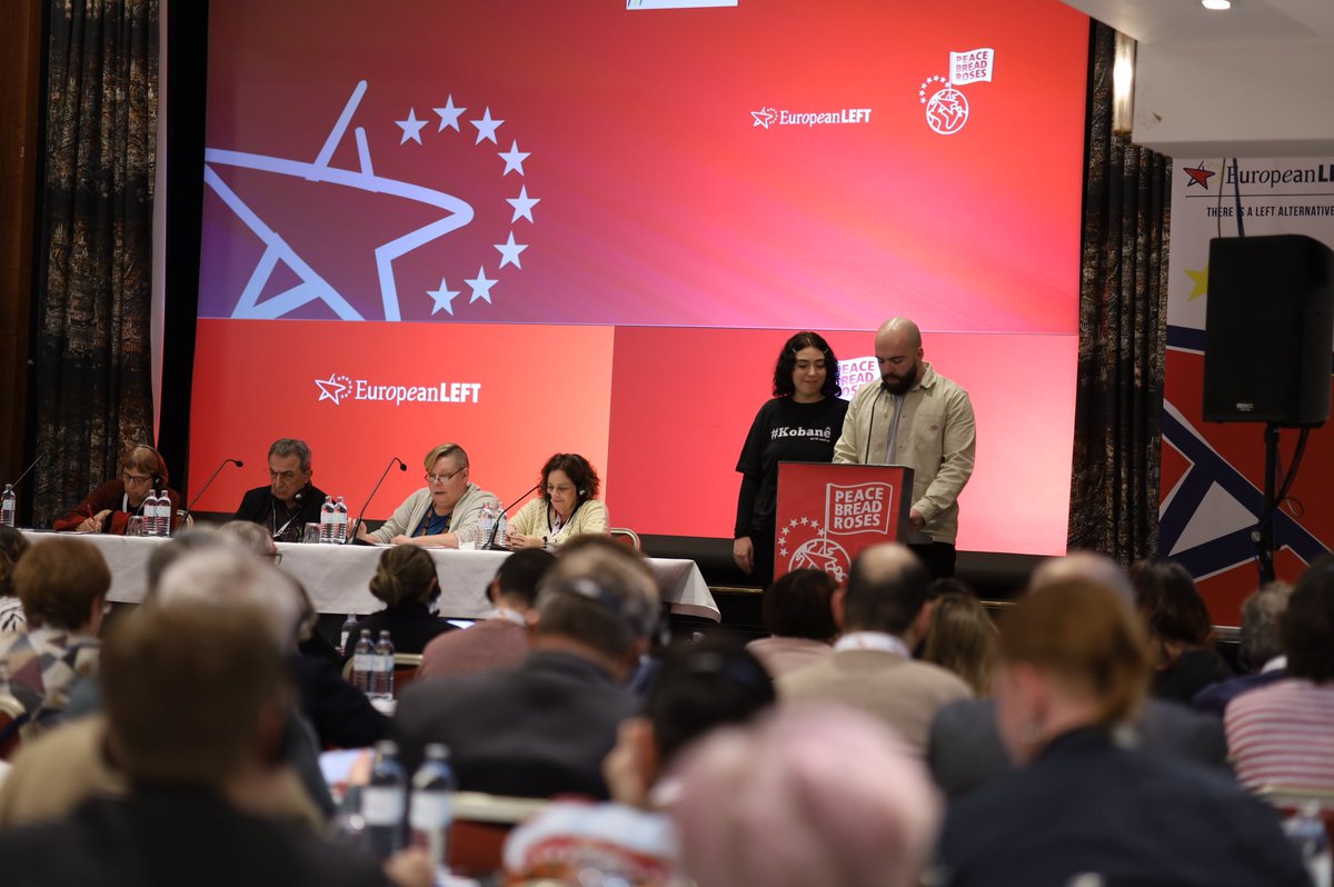 The #ELCONGRESS2022 has official started. ✊ Hosted with the support of @KPOE_EL, representatives of the European Left , international guests, trade unionists, social movements & other representatives come together this weekend in Vienna.