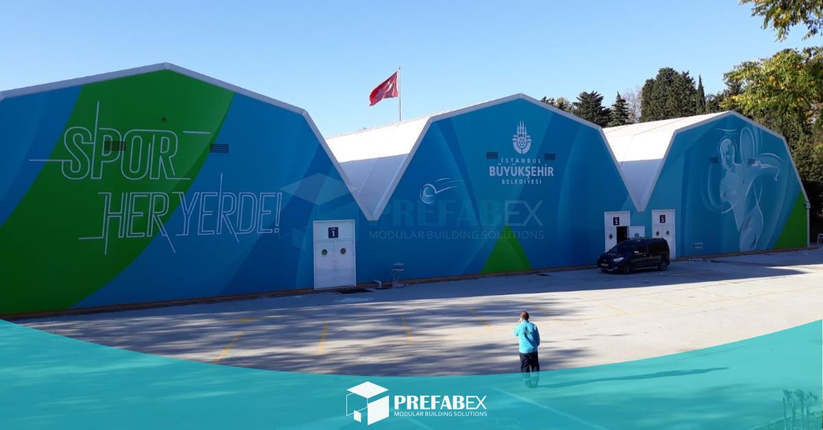 PrefabexLtd's tweet photo. Our tension fabric structures &amp; fabric buildings are easy to install and give you the flexibility to create buildings of any size or configuration, to meet your specific sport requirements.
#fabricstructures #fabricbuildings #tensionfabric #tenniscourt #steelbuildings https://t.co/zL968n1w36
