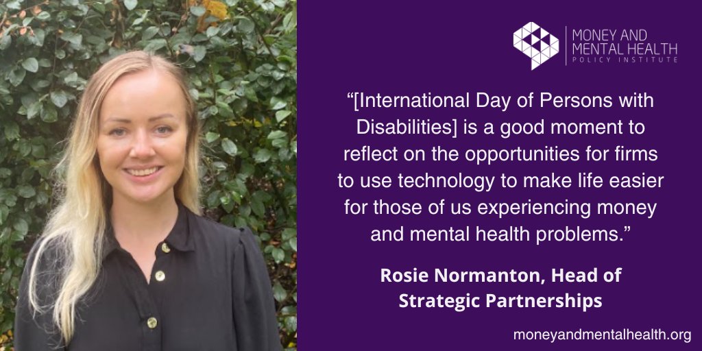 mmhpi's tweet image. Last week was the UN’s International Day of Persons with Disabilities. Our Head of Strategic Partnerships @RosieNormanton considers the role in innovation in increasing access to essential services for people with #MentalHealth problems: bit.ly/3iBjuwT #IDPD22