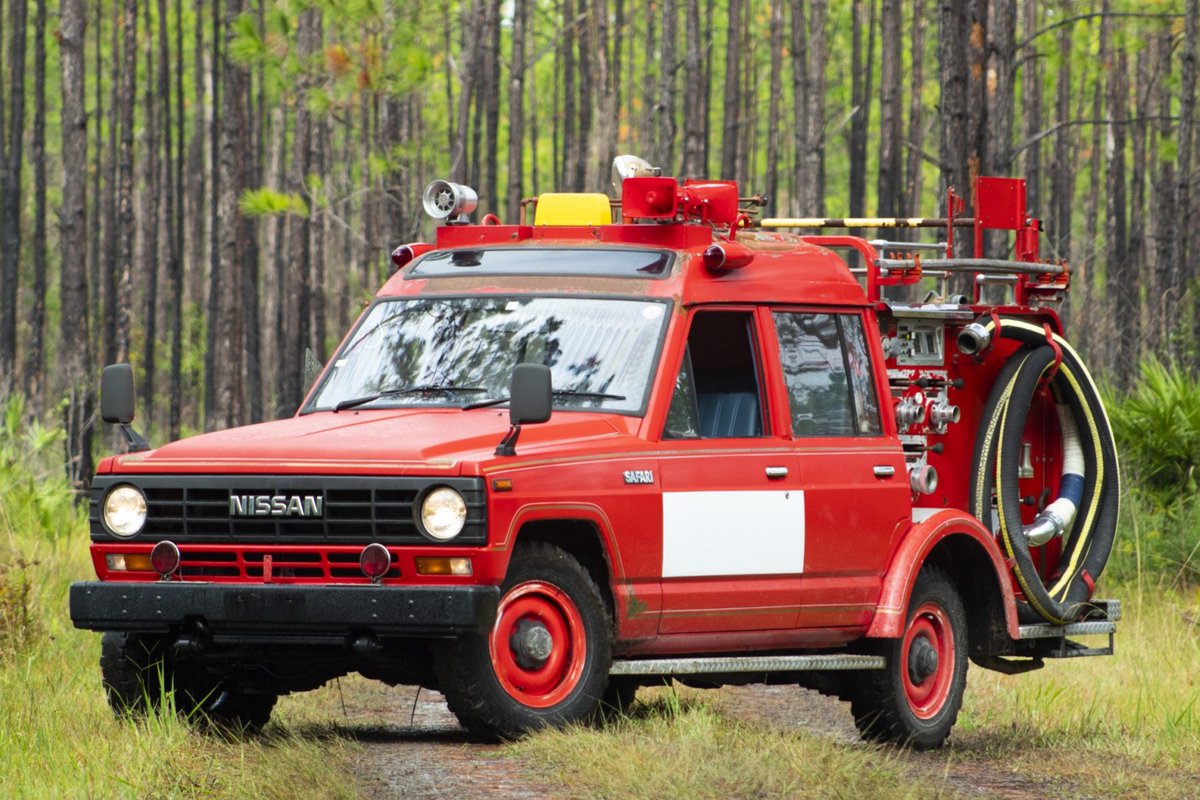 RT @Bringatrailer: Now live at BaT Auctions: 1986 Nissan Safari Patrol 4x4 Fire Truck. https://t.co/LTjn8TF5iD https://t.co/OXW4RSMkSP