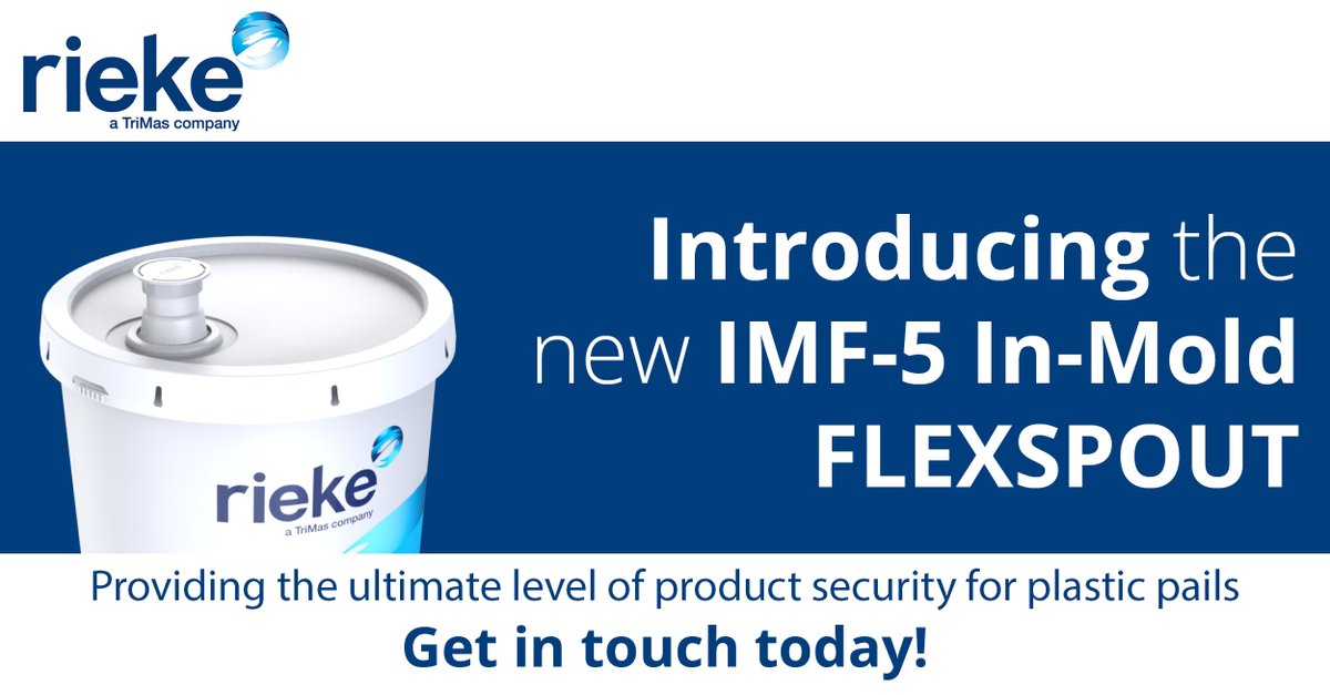 We’re excited to launch IMF-5, our next generation In-Mold FLEXSPOUT® #closure designed to provide increased #productsecurity while ensuring your products are delivered safely. The IMF-5 is suitable for a wide range of #industrial applications. Learn more bit.ly/3ULlCQf