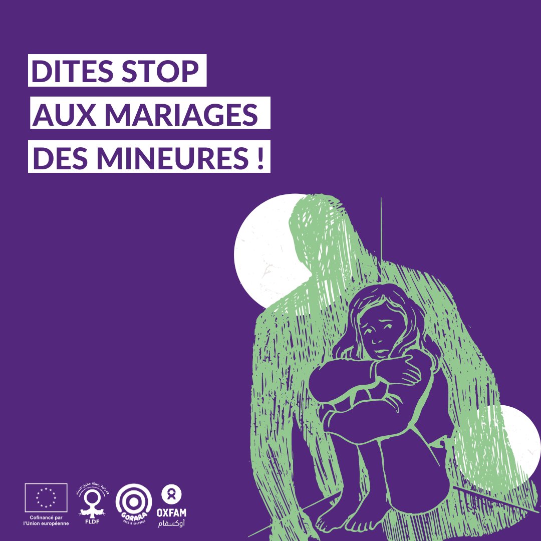 FLDFmarrakech's tweet photo. L'État faillit à son devoir de protection en autorisant l'article 20 du code de la famille qui bafoue les droits fondamentaux de nos jeunes filles ! Agissons ! Interpellons ceux qui peuvent changer les lois !
https://t.co/qm4R4IFq7P
#FLDF #FLDF_Marrakech #STOP_ARTICLE_20 https://t.co/iSgGKbPYxC