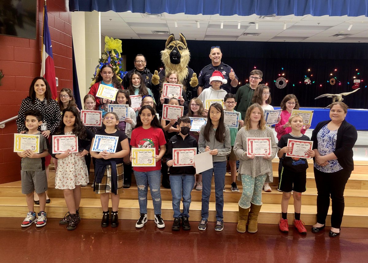 NISDElrod's tweet photo. Congratulations to our students who were recognized this morning for Trustworthiness, Respect, and Caring. We are so proud of our Eagles who exemplify outstanding character daily! Thank you to @precinct2bc for being our special guest speaker.  
#CharacterCounts
@NISD https://t.co/09EiCoOjAh
