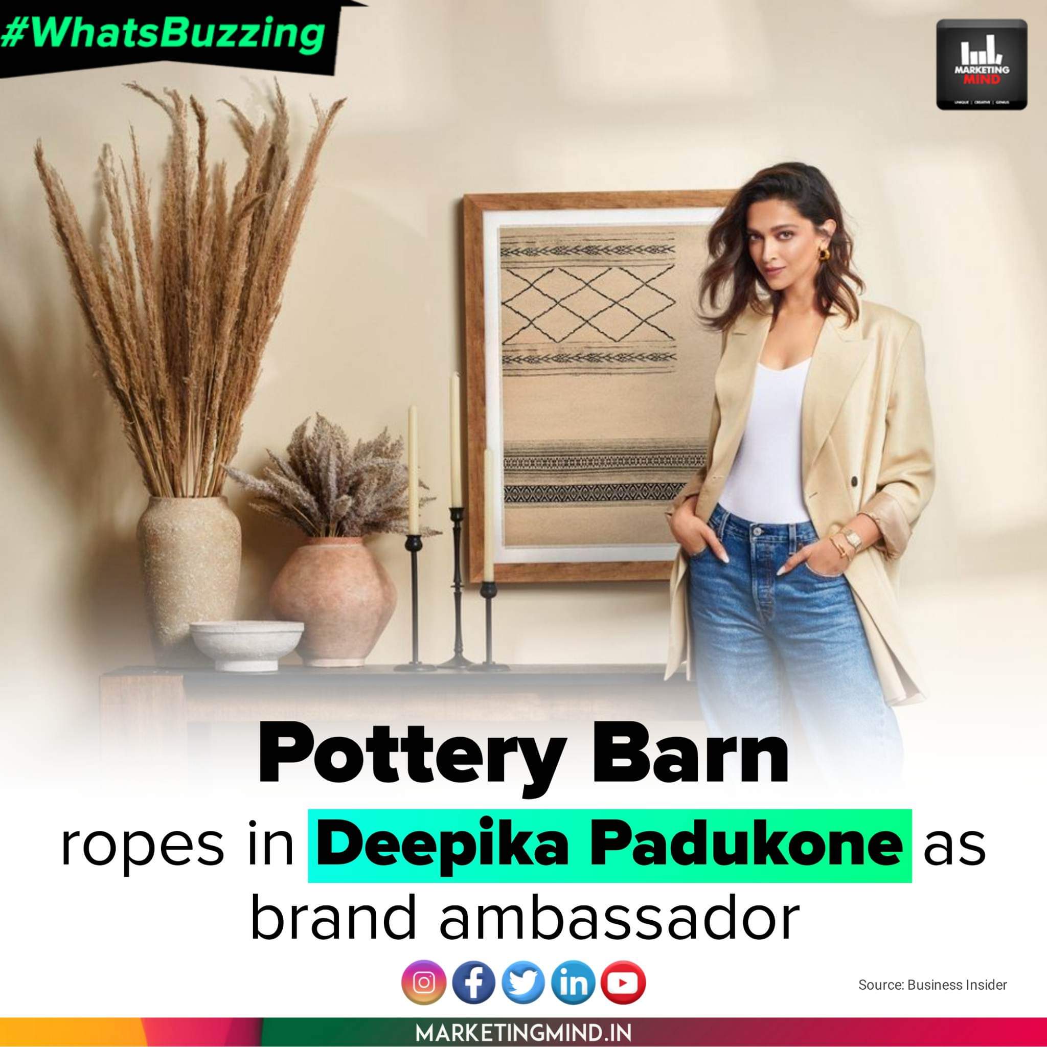 Pottery Barn signs Deepika Padukone as brand ambassador