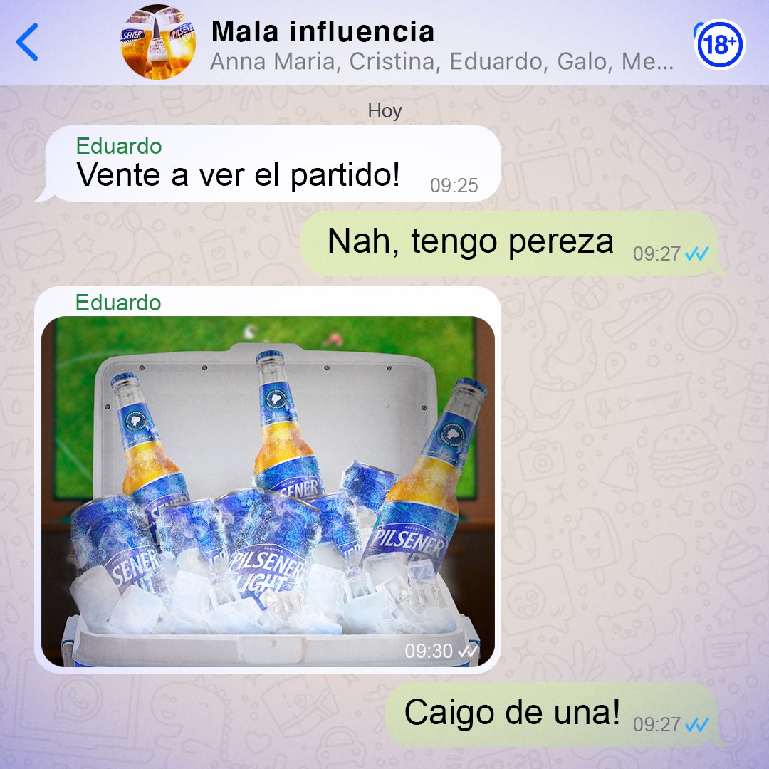 pilsener_light's tweet photo. Cómo decirle que no… 😏
Disfruta de las previas, #SinPeros 🍺 https://t.co/tnJzU9XzsS