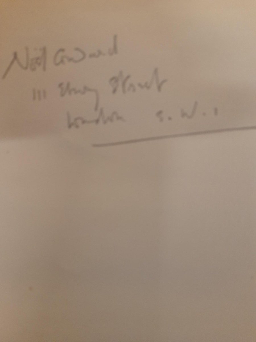 Fantastic to meet <a href="/Robert_Hazle/">Robert Hazle</a> <a href="/NoelCowardSir/">Sir Noël Coward</a> to talk visits &amp; #Archives &amp; also lovely plans to partner in a #NoelCoward event in Mar 2023 to mark the 50th anniversary of his passing. Beyond moved to see #TheMaster 's notebooks of #TheVortex and the iconic chair pictured here!
