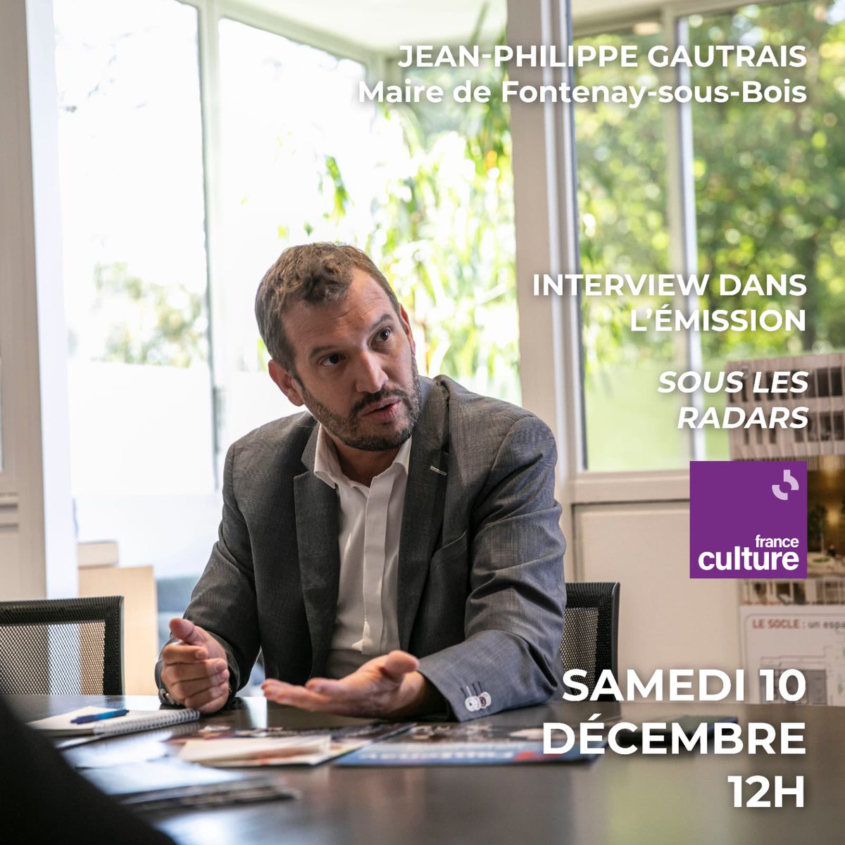 On se retrouve demain à 12h dans l’émission #SOUSLESRADARS de @NoraHamadi sur @franceculture au sujet de notre nouvelle mutuelle communale.😊