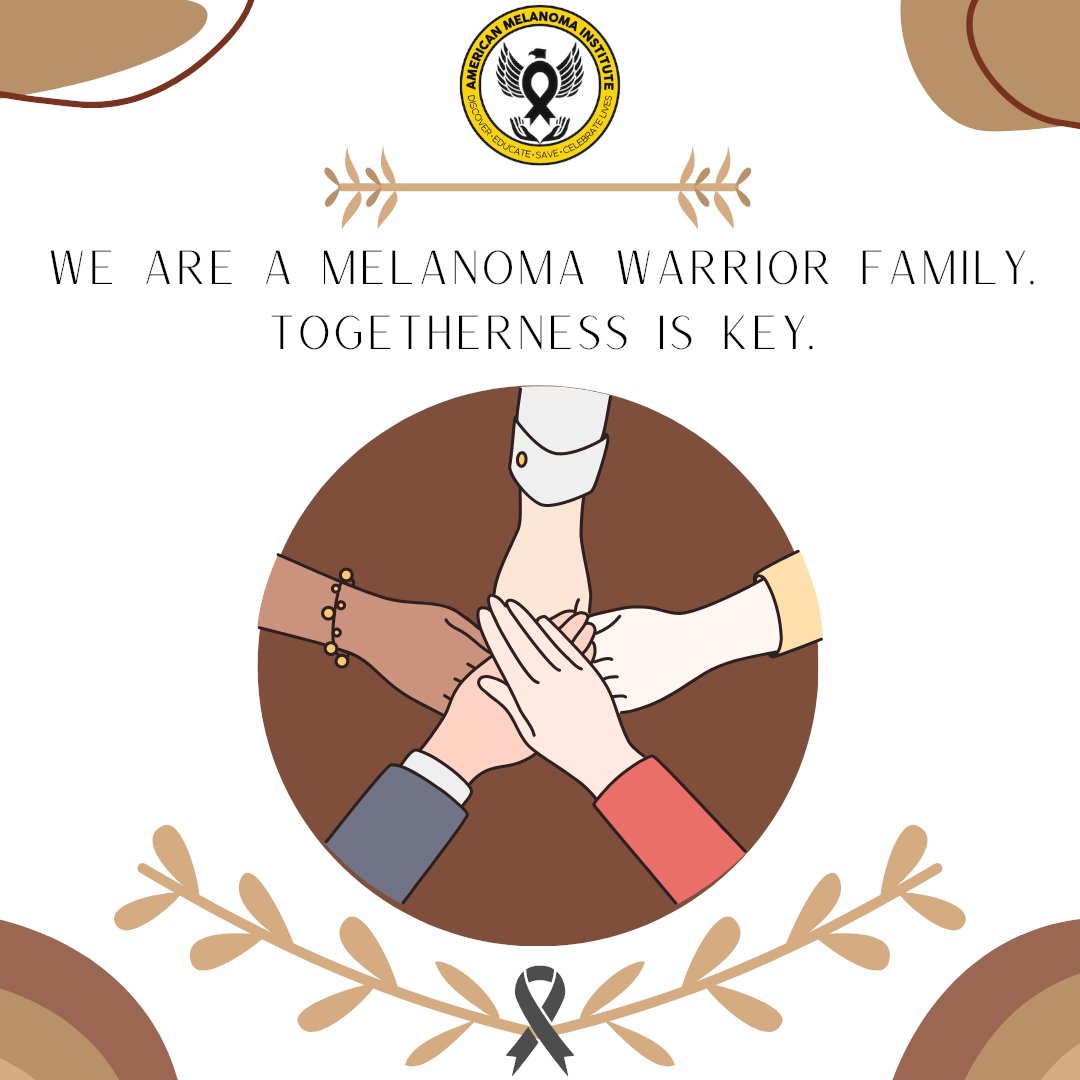 No one’s journey with melanoma and non-melanoma cancers is easy, but we are together; and we will do our best to bring the science, research, community and the best care possible to beat melanoma.
#skincancer #skincancerawareness #skincancerisrealcancer #cancerskin