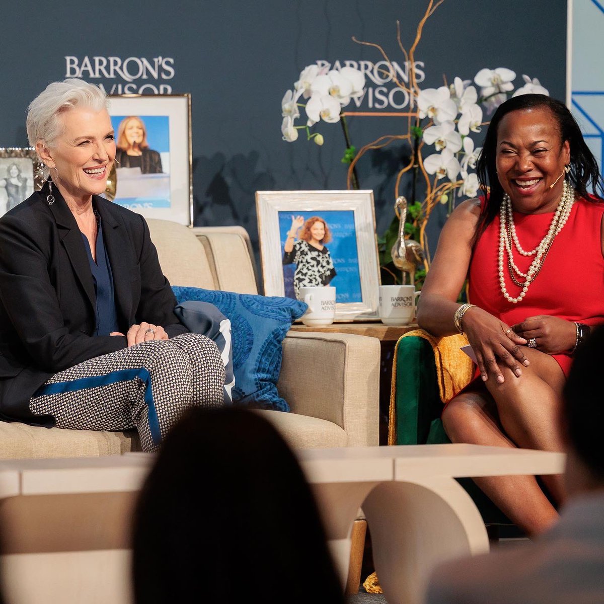 mayemusk's tweet photo. Had a fun talk at the @barronsadvisor conference. #BAWomen @LILAPHOTO @caaspeakers 
#AWomanMakesAPlan 📖
#ItsGreatToBe74 💪💃 https://t.co/TVIETxejQd