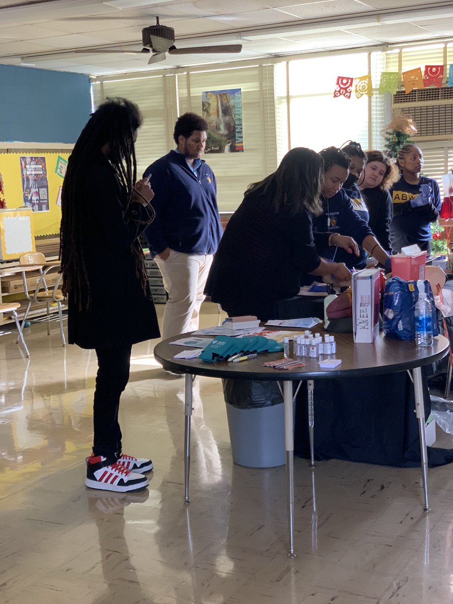 Career Day <a href="/ABWHS/">Alger B. Wilkins HS</a> phlebotomy! #failureisnotanoption