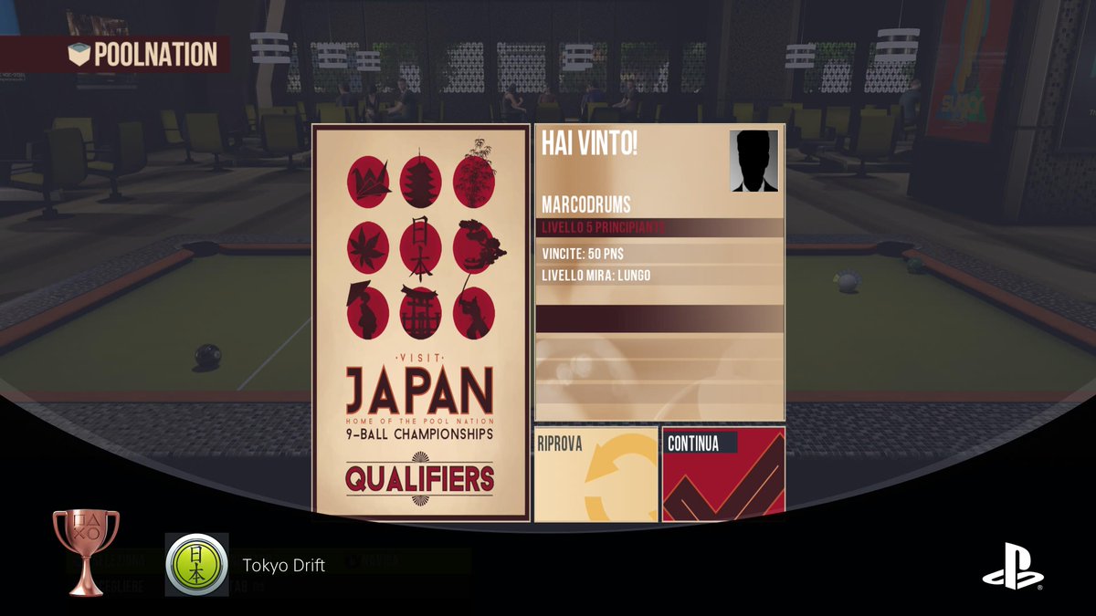 Marcodrums1's tweet image. Pool Nation
Tokyo Drift (BRONZE)
#PlayStationTrophy #PS5Share, #PoolNation Marcodrums Games Follow me on Twitch e Youtube Channel Thanks