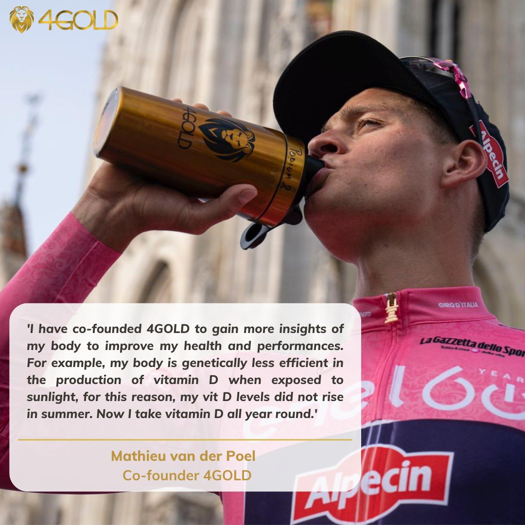 4Gold (@4gold_) on Twitter photo "Small adjustments can mean a world of difference. Thanks to DNA analysis, I have discovered numerous adjustments that have been able to take my athletic performance to a much higher level"
<a href="/mathieuvdpoel/">Mathieu Van der Poel</a>
#dontsettleforsilver
#feedthelioninsideyou
#4GOLD "Small adjustments can mean a world of difference. Thanks to DNA analysis, I have discovered numerous adjustments that have been able to take my athletic performance to a much higher level"
<a href="/mathieuvdpoel/">Mathieu Van der Poel</a>
#dontsettleforsilver
#feedthelioninsideyou
#4GOLD