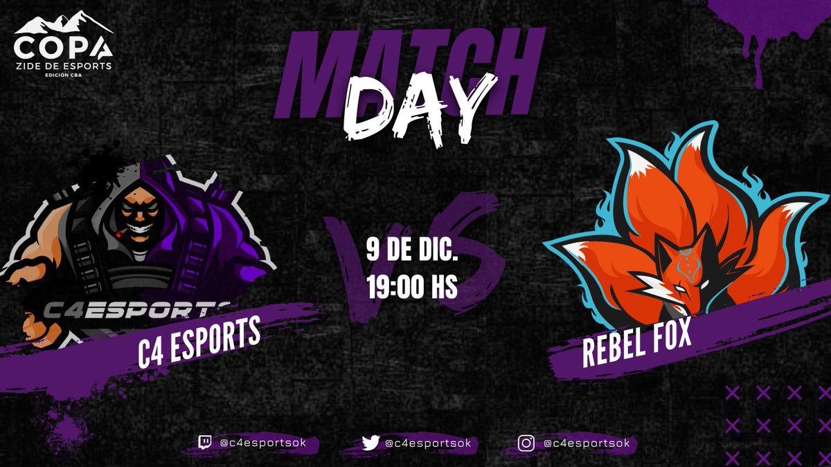 🔜 Próximo partido:
🏆 Formato: BO3
🆚 <a href="/rebelfoxgaming/">Rebel Fox Gaming</a> 
🗓️ 9 de Diciembre
🕔 19hs
📍 @ZideProduccion