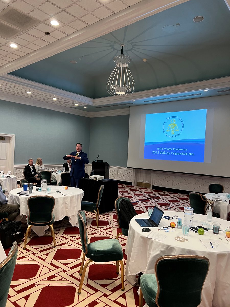 Earlier this week, DA John Flynn, President of <a href="/ndaajustice/">NDAA</a>, spoke before the National Association of Prosecutor Coordinators at their winter meeting in White Sulphur Springs, West Virginia.