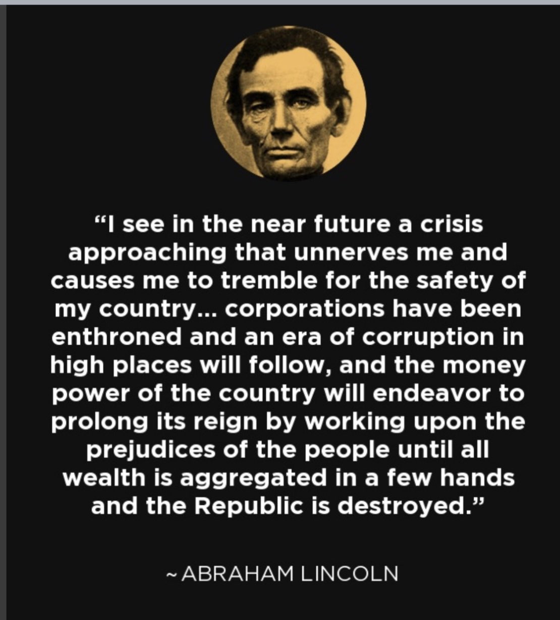 Dr Aseem Malhotra on X: Abraham Lincoln saw it coming. We are now at a  crossroads. We stay silent or we fight for democracy and humanity. You know  which path to take