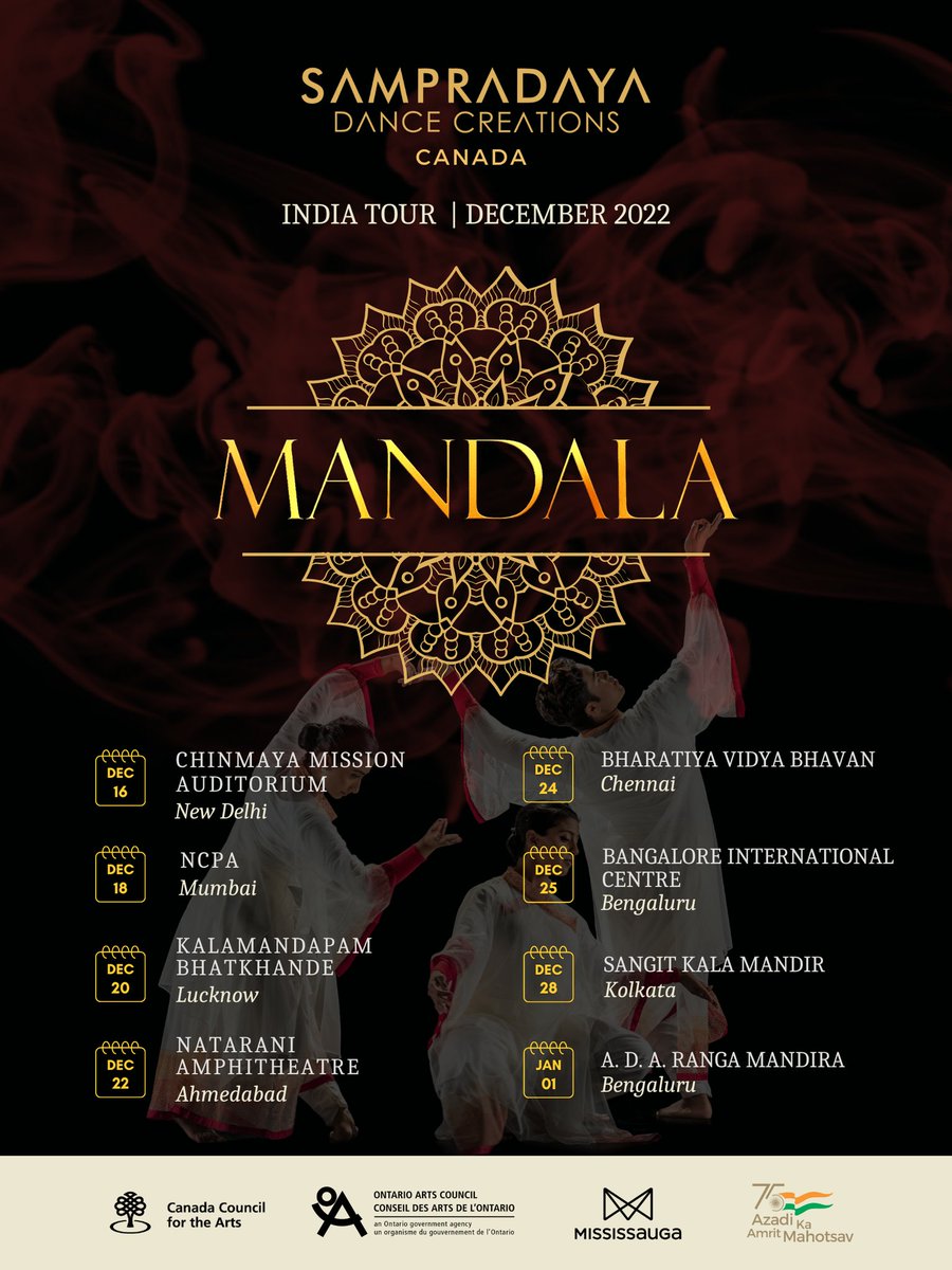 It is said that at the centre of a Mandala, we will find our answers. We will know who we truly are.

Our production - Mandala is coming to India. The tour of Mandala will take place in 7 cities in India. Visit bitly.ws/xFcc for details.

#production #mandala #indiatour