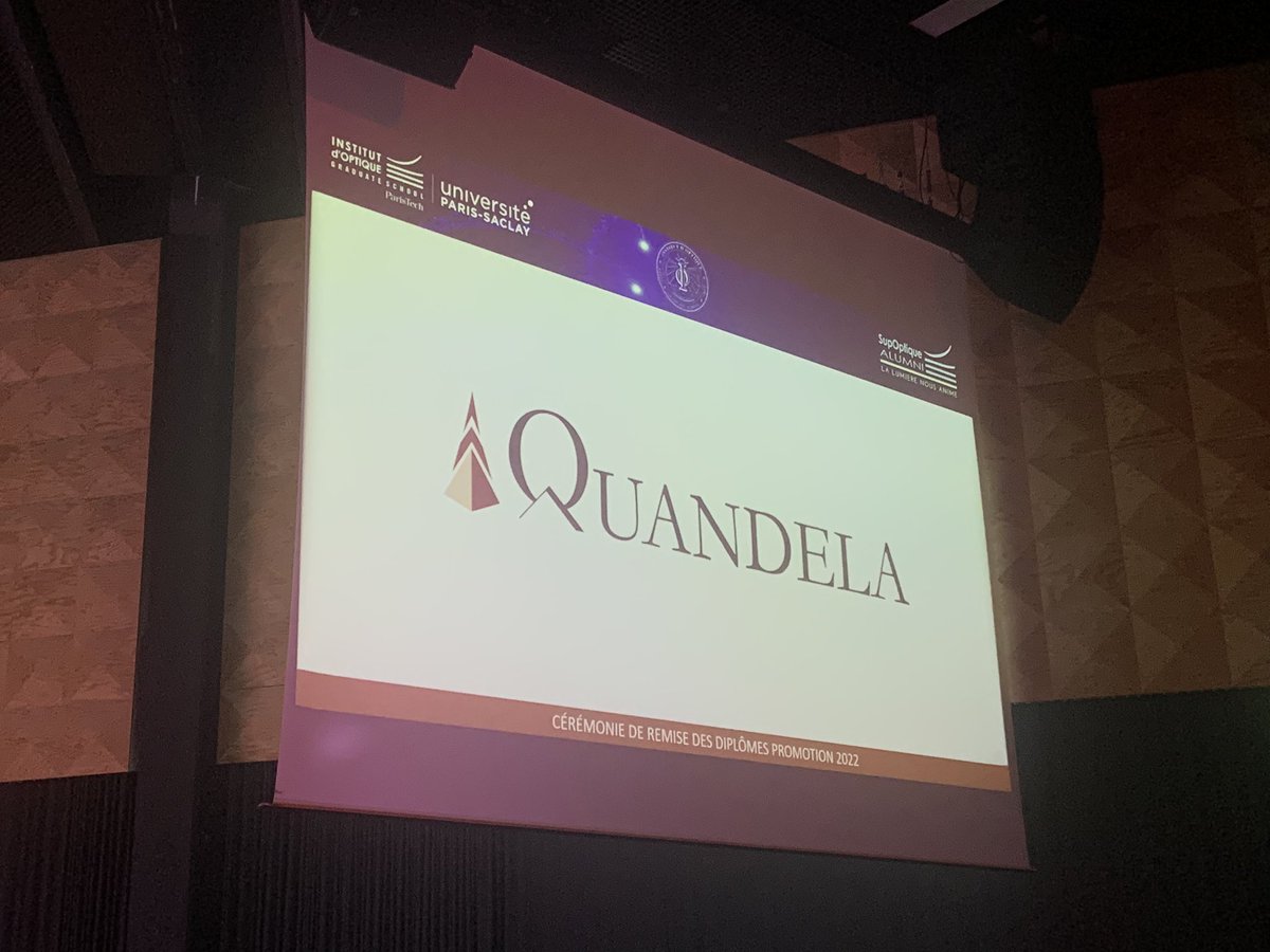 Today is the graduation day of the class of 2022 <a href="/InstitutOptique/">Institut d'Optique</a>, supported by <a href="/Quandela_SAS/">Quandela</a>. All the best to the new <a href="/SupOpAlumni/">SupOptique Alumni</a> !