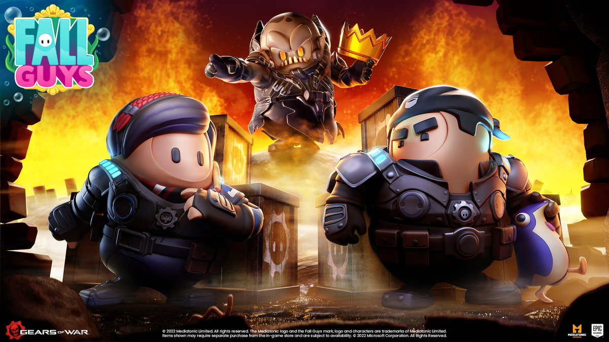 Llegaron los refuerzos al Blunderdome. 

¡Marcus Fenix, Kait Diaz y el General RAAM toman de lleno a <a href="/FallGuysGame/">Fall Guys</a>! 

➡️ xbx.social/6015e3VRt