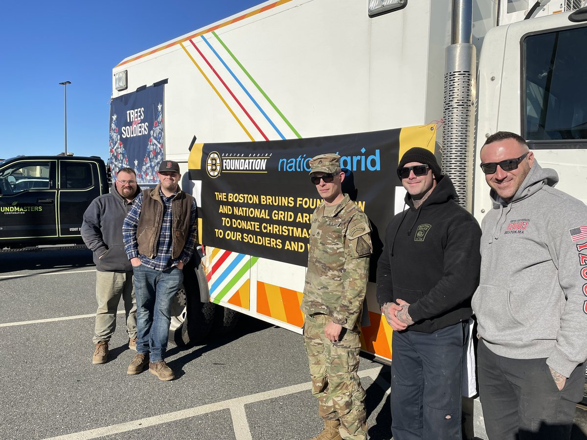 Maura McLaughlin (@mauramonengrid) on Twitter photo National Grid <a href="/nationalgridus/">National Grid US</a> joining with <a href="/NHLBruins/">Boston Bruins</a> foundation today to give #Christmas trees away to #military families. Proud to give back to those who serve us everyday! #holiday #GridforGood National Grid <a href="/nationalgridus/">National Grid US</a> joining with <a href="/NHLBruins/">Boston Bruins</a> foundation today to give #Christmas trees away to #military families. Proud to give back to those who serve us everyday! #holiday #GridforGood
