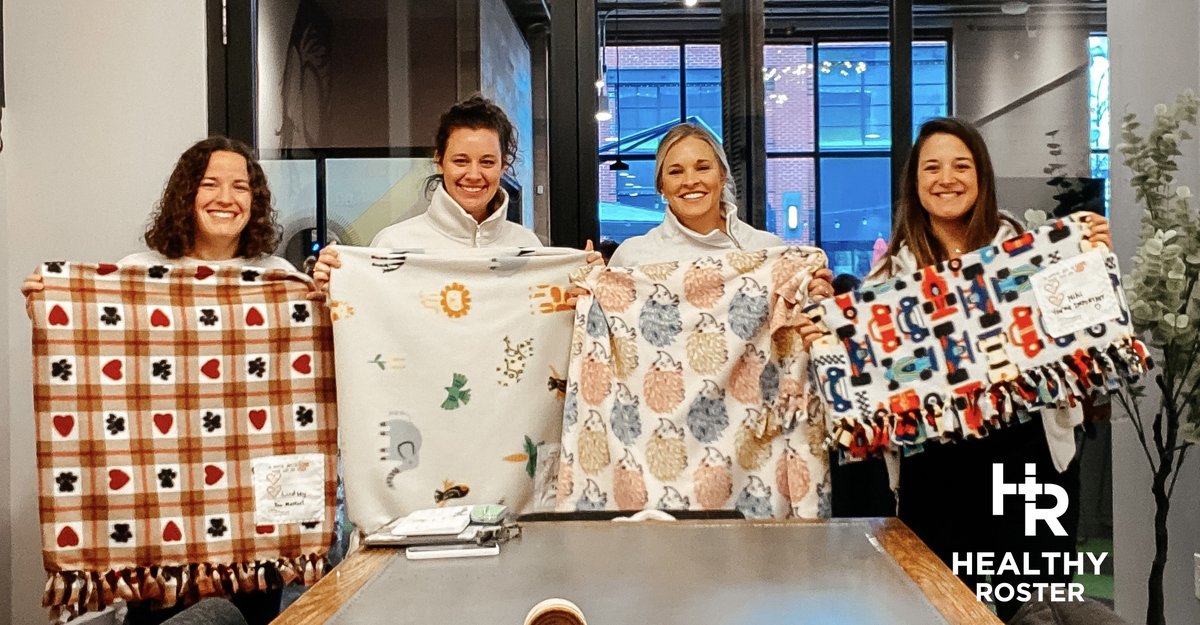Yesterday, our Customer Success team got together to make blankets for an awesome local charity - <a href="/MyVryOwnBlanket/">My Very Own Blanket</a> - a nonprofit providing handmade blankets to children in foster care! Yay team!