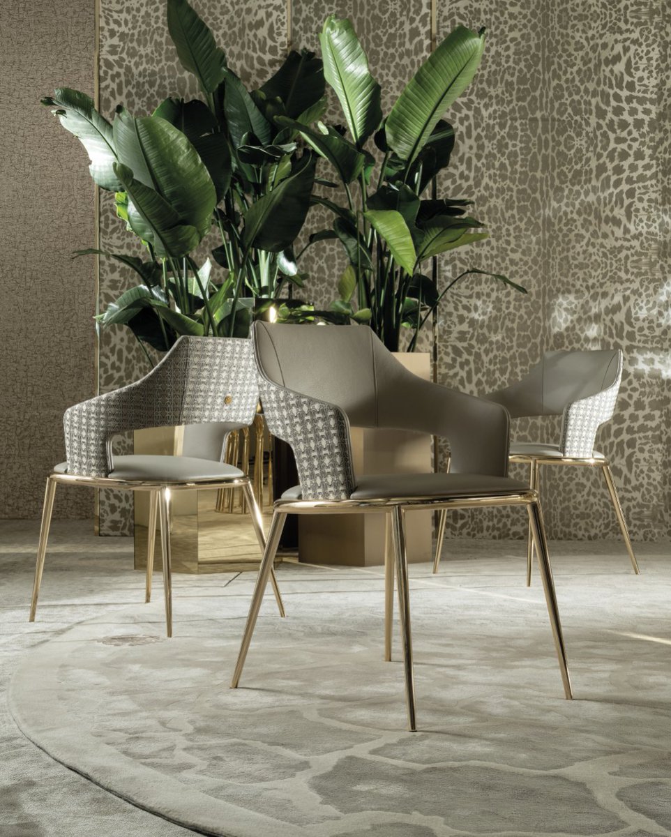 Introducing the contemporary style of the new #RobertoCavalli Shira Chair. Luxury from head to toe, find this new design in the new Cavalli Interiors catalogue. For your free copy, contact us at info@kofc.co.uk ✨