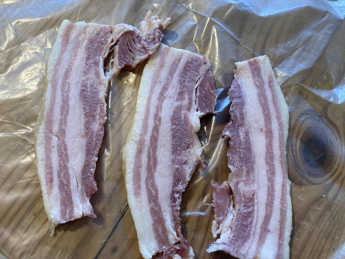 Hey <a href="/coreythebutcher/">Corey Meyer</a> just packaging the bacon from the red wattle magnesita cross.
Not to brag… but I raise good bacon